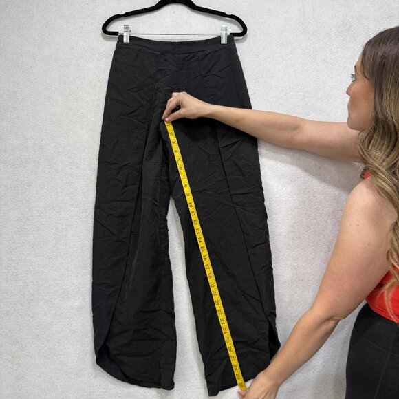 Drew Pants Womens Small Black Wide Leg High Rise Pull On Modal Rayon USA - Picture 4 of 9